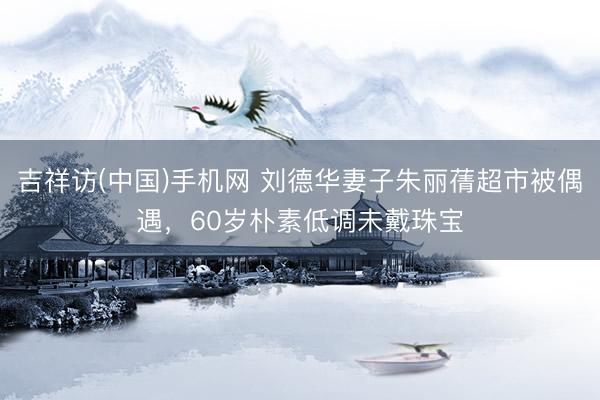 吉祥访(中国)手机网 刘德华妻子朱丽蒨超市被偶遇，60岁朴素低调未戴珠宝